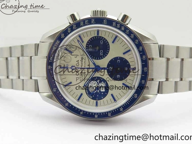 0416 Speedmaster SS Snoopy Apollo OMF Best Edition White Dial on SS Bracelet Venus EasyCare 7877